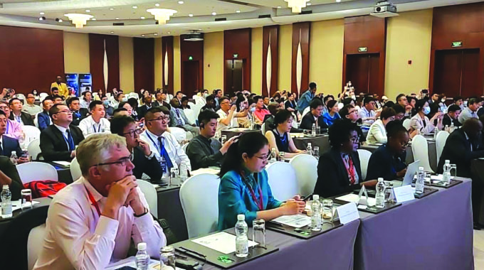Some of the delegates attending the Zimbabwe-China Business Forum currently underway in Beijing, China, following proceedings yesterday