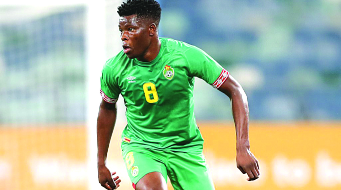 GOOD TO BE BACK . . . Warriors midfielder Marshall Munetsi is expected to be one of the key players when Zimbabwe resume international football engagements later this year