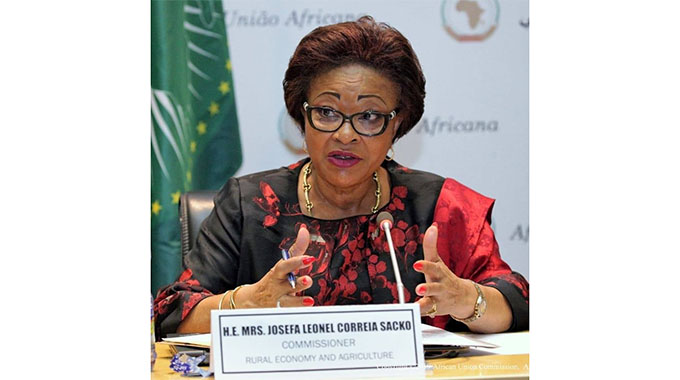 African Union Commission, Commissioner for Agriculture, Rural Development, Blue Economy and Sustainable Environment Ambassador Josefa Sacko