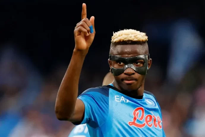 Victor Osimhen scored 26 goals as he helped Napoli to a surprise triumph in Serie A last season and was the leading marksmen in Italy’s top division [File: Ciro De Luca/Reuters]